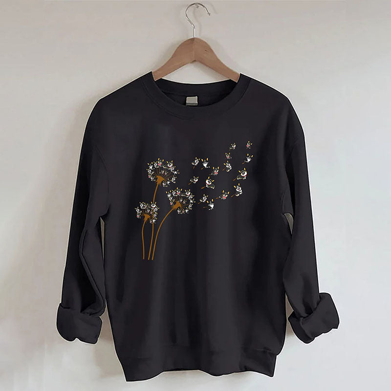 Dandelion Corgi Flower Sweatshirt