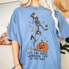 Its The Most Wondrful Time Skeleton T-Shirt