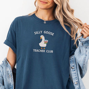 Printed Silly Goose Teacher Club Back to School T-Shirt