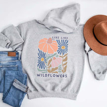 Boho Floral Print Cute Mental Health Hoodie