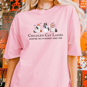 Halloween Childless Cat Lady T-Shirt