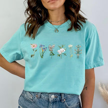 Spring Comfort Colors Wildflowers T-Shirt