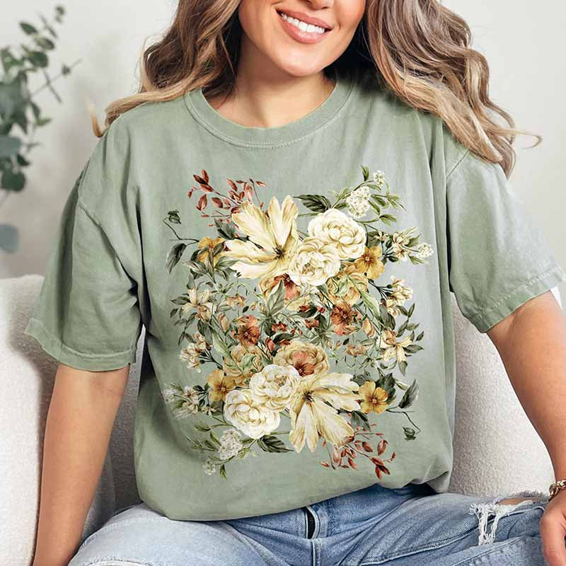 Spring Blossoms Gardening Floral T-Shirt