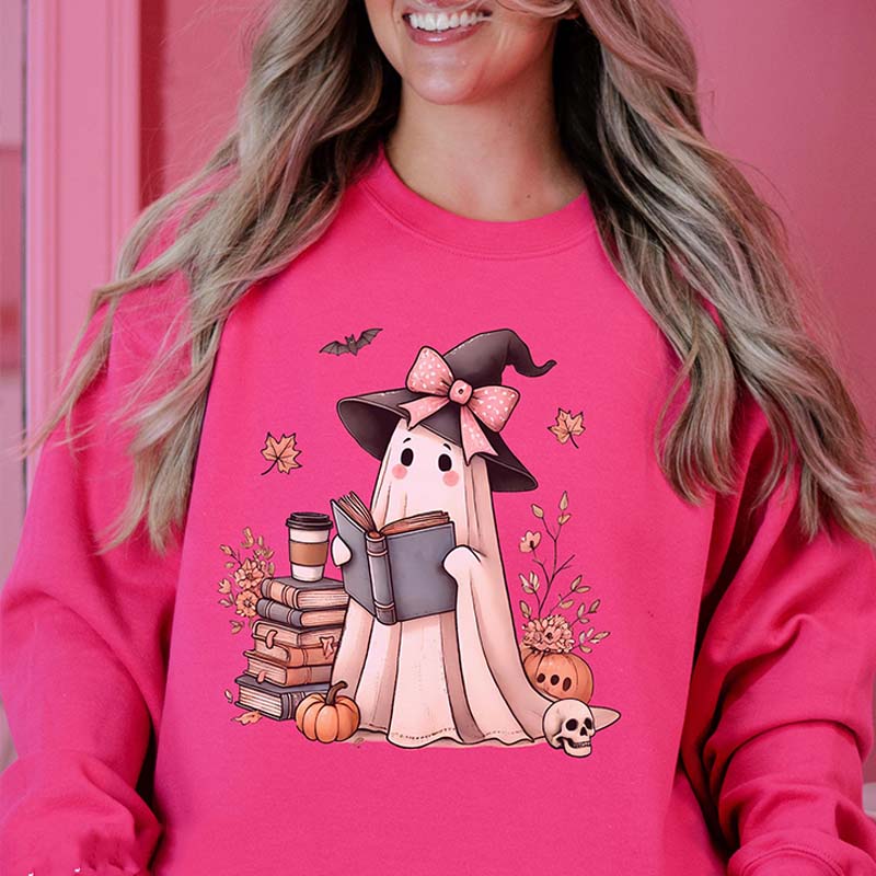 Bookish Ghost Pumpkin Sweatshirt