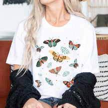 Vintage Butterfly Boho Plant T-Shirt