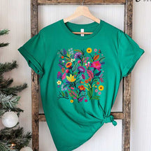 Nature Lover Colorful Wildflower Floral T-Shirt