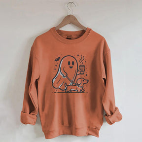 Halloween Ghost Dog Sweatshirt