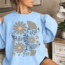 Boho You Are Enough Wildflower Sweatshirt