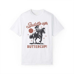 Saddle Up Buttercup Retro Cowgirl T-Shirt