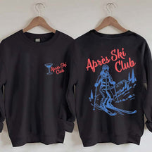 Vintage Style Ski Lodge Sweatshirt