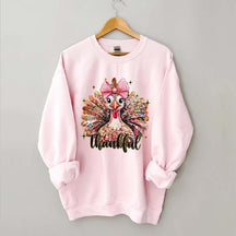 Colorful Glitter Turkey Sweatshirt