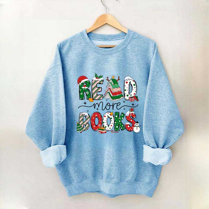 Christmas Reading Book Sweatshirt