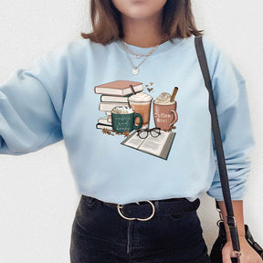 Coffee and Books Librarian Sweatshirt