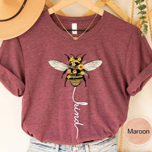 Be Kind Bee Positive Sunflowers T-shirt