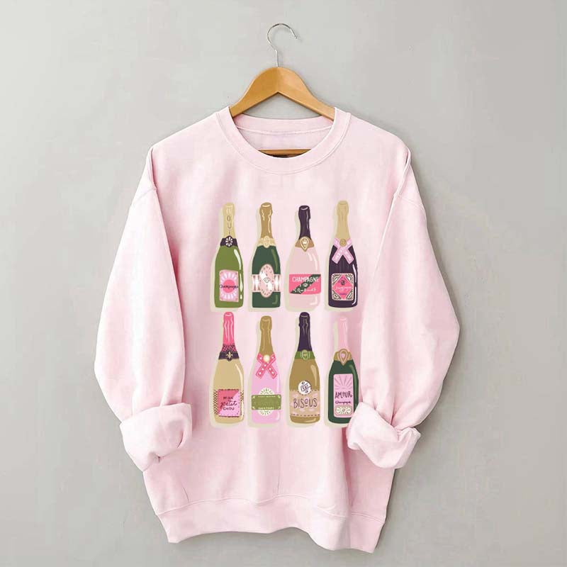 Champagne Bottles Lovers Sweatshirt