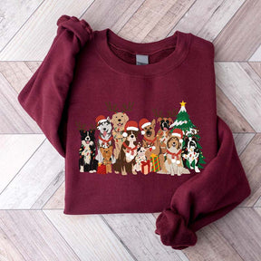 Cute Christmas Dogs Sweatshirt