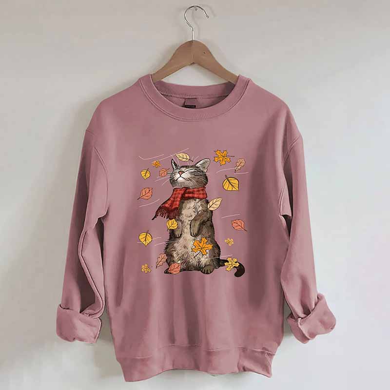 Cats Autumn Fall Sweatshirt