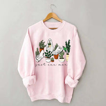 Ghost Just One More Plant Lady Sweatshirt