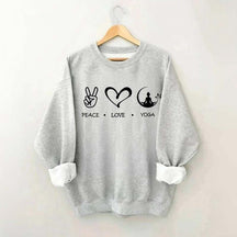 Love Peace Yoga Meditation Sweatshirt