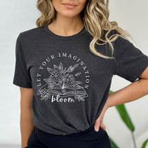 Let Your Imagination Bloom Bookworm T-Shirt