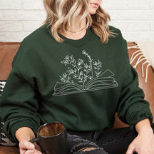 Bookish Merch Wildflower Book Sweatshirt