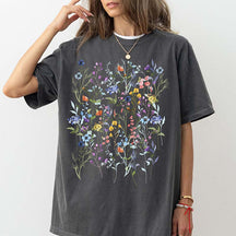 Vintage Pressed Flowers Lover Gift T-Shirt