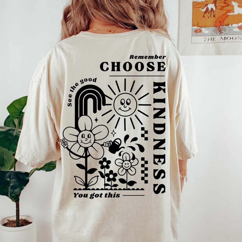 Kindness Matters Tee Sport-T-Shirt im Retro-Stil