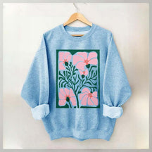 Bright Abstract Flower Botanical Sweatshirt