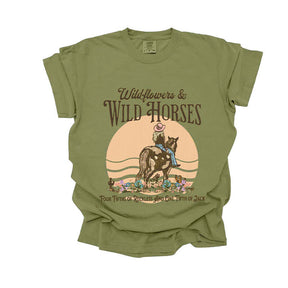 Wildflowers Wild Horses Western T-Shirt