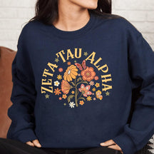 Retro Floral Alpha Delta Pi Sweatshirt