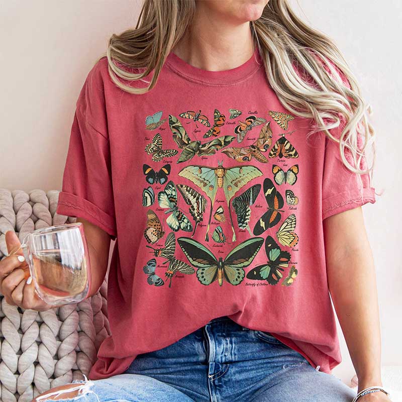 Vintage Butterfly And Moth Aesthetic T-Shirt