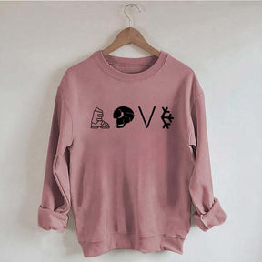 Love Skiing Vacation Sweatshirt