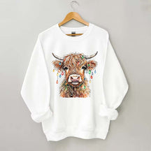 Merry Christmas Cow Sweatshirt