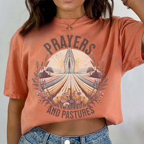 Farming Spiritual Outdoor Wildflower Design T-Shirt