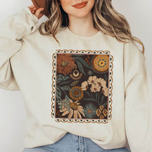 Boho Floral Cottagecore Fall Flowers Sweatshirt