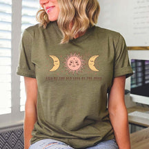 Boho Vintage Mystic Moon And Sun T-Shirt