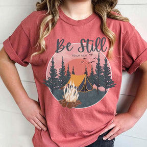 Be Still Adventurous Christian Nature Lover T-Shirt