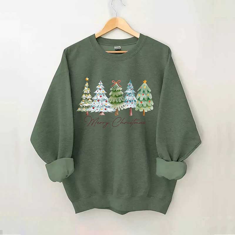 Merry Christmas Tree Sweatshirt