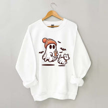 Ghost With Walking Dog Sweatshirt