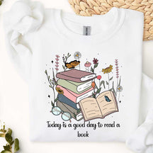 Retro Funny Book Reading Sweatshirt