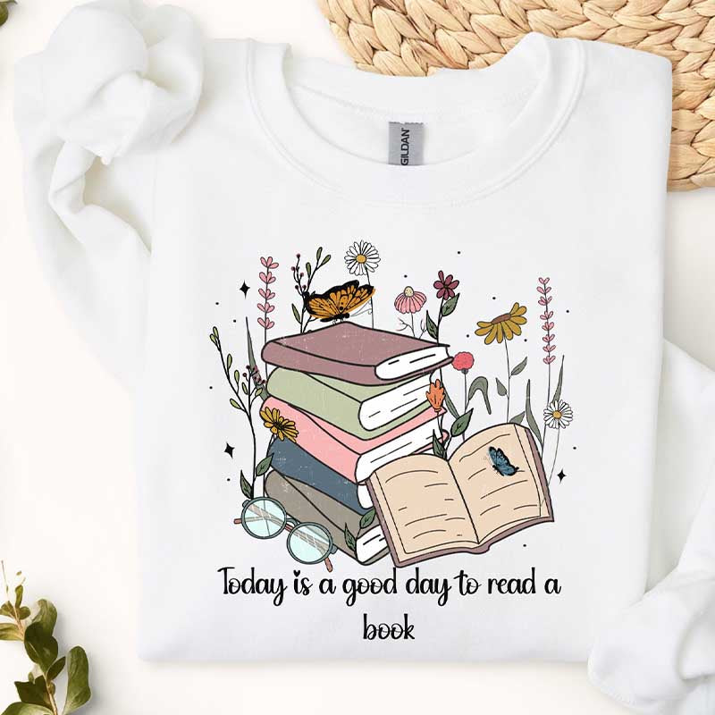 Retro Funny Book Reading Sweatshirt