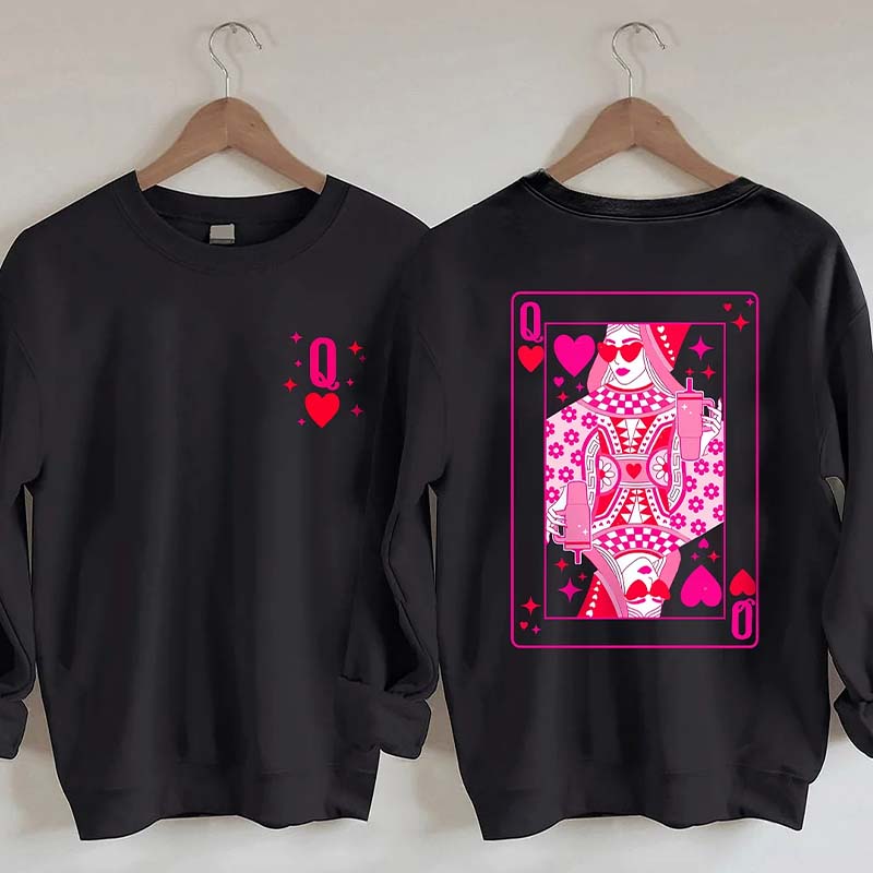 Queen Of Hearts Valentine's Day Sweatshirt