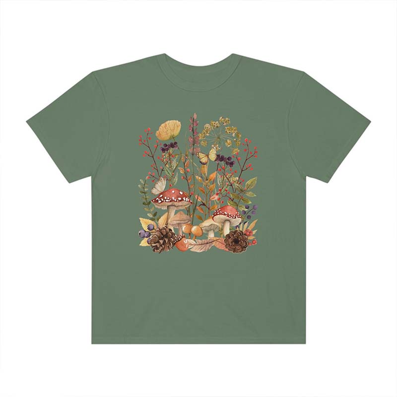 Goblincore Comfort Colors Mushroom Naturecore T-Shirt