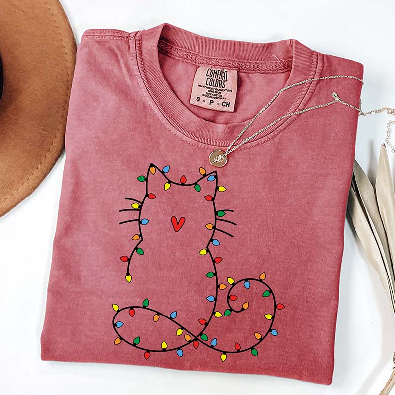 Cute Cat Christmas T-Shirt