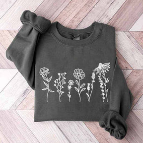 Wildflowers Floral Women Sweatshirt