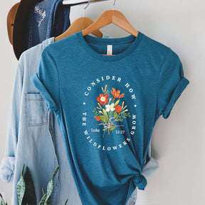 Bible Verse Wildflower Christian T-Shirt