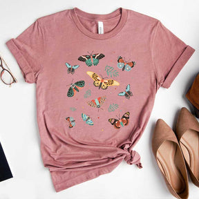 Vintage Butterfly Boho Plant T-Shirt