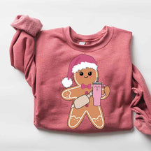 Cute Gingerbread Cookie Drink Sweatshirt