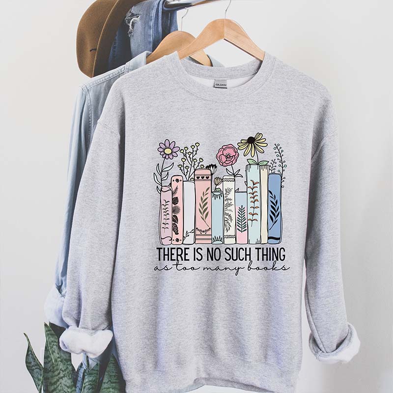 Cute Teacher Books Lover Bookworm Sweatshirt