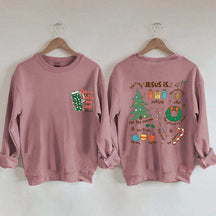 Retro Religious Christmas Sublimation Sweatshirt